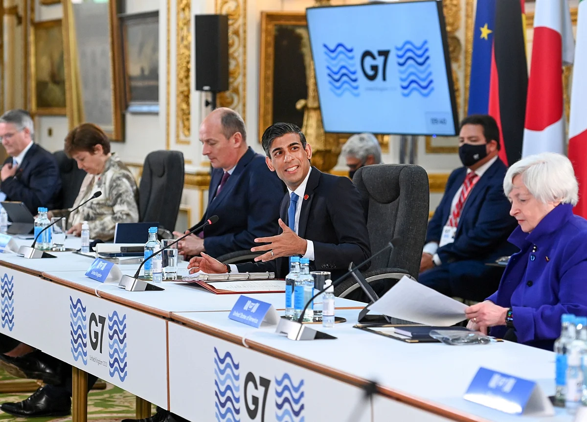 G-7 Nears Deal on Minimum Tax, Still Talking on Tech Levies