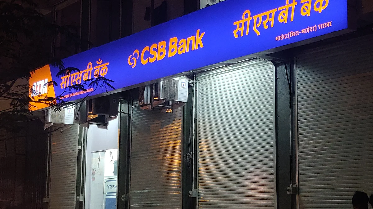 <div class="paragraphs"><p>A branch of CSB Bank in Mumbai. (Photo: Usha Kunji/ BQ Prime)</p></div>