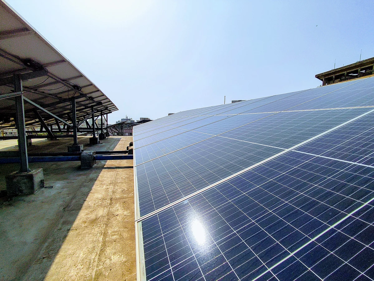 <div class="paragraphs"><p>Everything from elevators to common area lights and pumps are powered through solar energy. (Source: BloombergQuint)</p></div>
