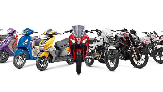 <div class="paragraphs"><p>Range of TVS Motor Company Ltd.'s two wheelers. (Source: Company website)</p></div>