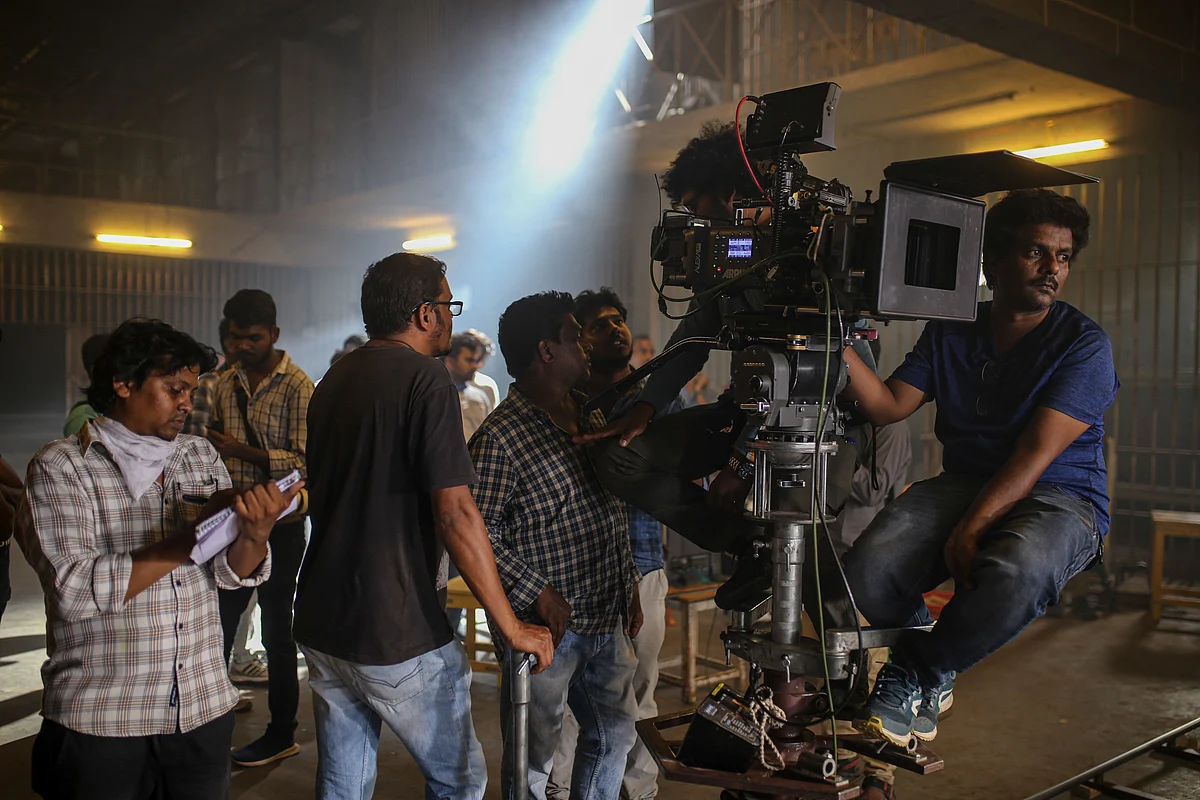 A film set at the Ramoji Film City in Hyderabad in May. Photographer: Dhiraj Singh/Bloomberg