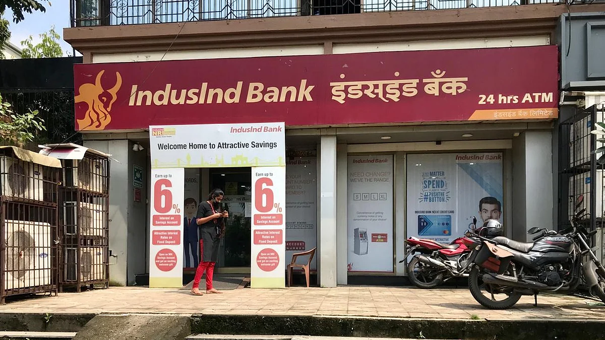 <div class="paragraphs"><p>An IndusInd Bank branch in Mumbai. (Photo: Vijay Sartape/BQ Prime)</p></div>