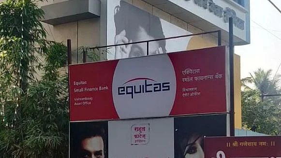 <div class="paragraphs"><p>A board with signage for Equitas Small Finance Bank. (Source: BQ Prime)</p></div>