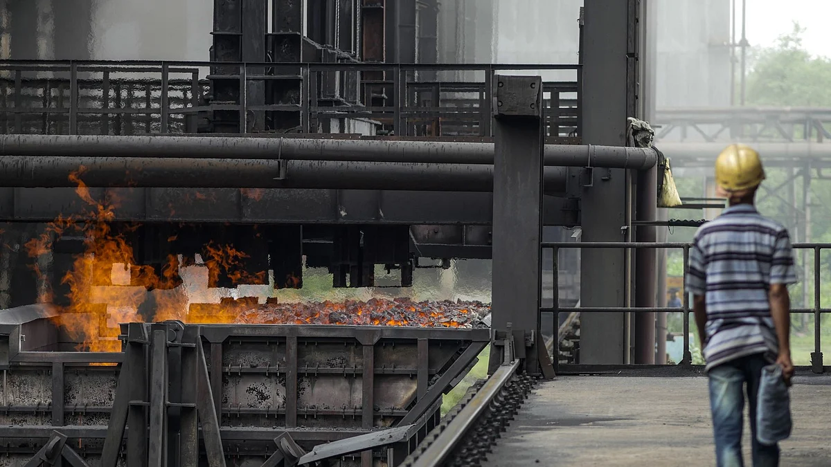 <div class="paragraphs"><p>Flames rise from a wagon loaded with coke at the Steel Authority of India Ltd. (SAIL) Rourkela Steel Plant (RSP) in Rourkela district, Odisha, India.</p></div>