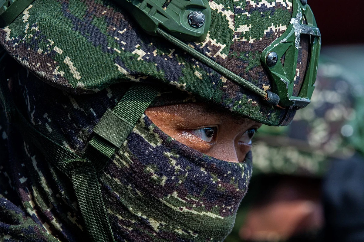 <div class="paragraphs"><p>A soldier participates in an amphibious landing drill in Pingtung, Taiwan. (Photo by Annabelle Chih/Getty Images)</p></div>