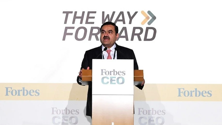 <div class="paragraphs"><p>Adani Group Chairman Gautam Adani at the Forbes Global CEO Conference in Singapore on Tuesday, Sept. 27, 2022.</p></div>