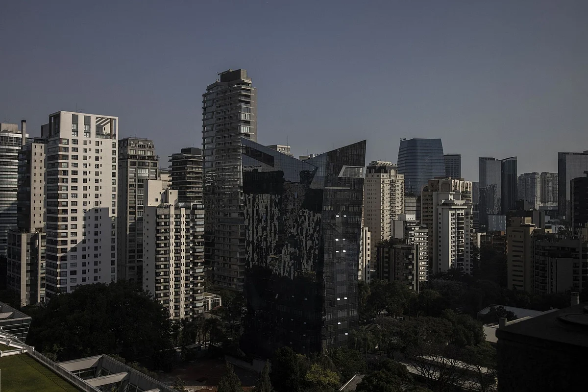 Buildings on Faria Lima Avenue in the financial district of Sao Paulo, Brazil, on Friday, Sept. 1, 2022. Brazil’s economy surged past expectations in the second quarter, aiding President Jair Bolsonaro’s re-election bid and prompting Wall Street banks to raise their growth forecasts just a month before the vote.