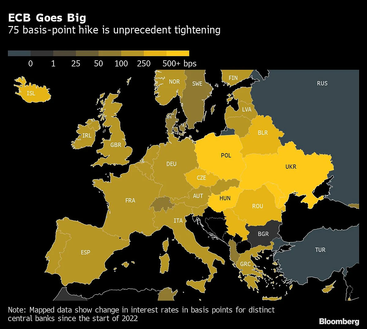 ECB Intensifies Inflation Fight With Historic Jumbo Hike