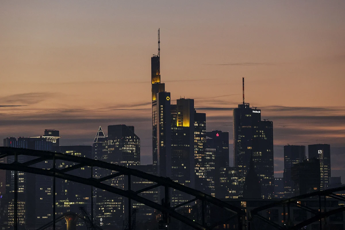 <div class="paragraphs"><p>Skyscraper office buildings in the financial district of Frankfurt, Germany. The ECB insists the current price spike will ease, though officials' most up-to-date view will be revealed at the rate decision, along with their assessment of an economy whose snapback from the pandemic is going awry.</p></div>
