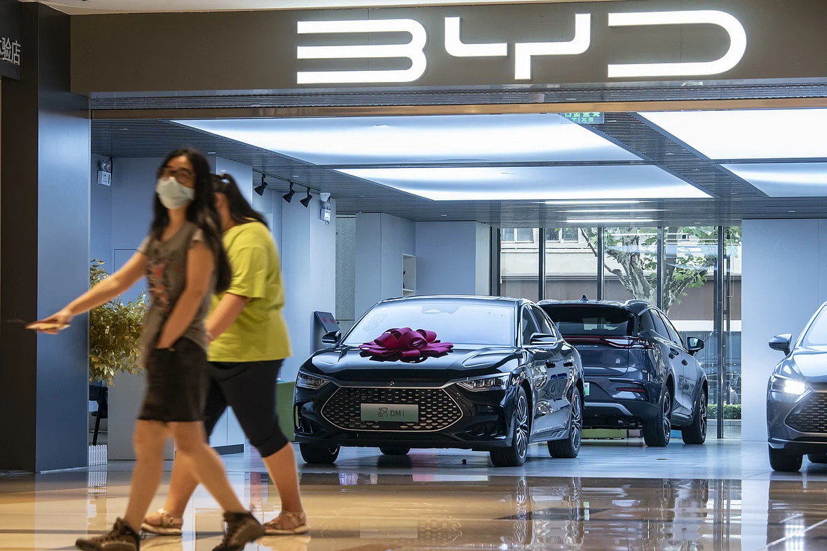 A BYD Co. showroom in Shanghai, China. Photographer: Qilai Shen/Bloomberg