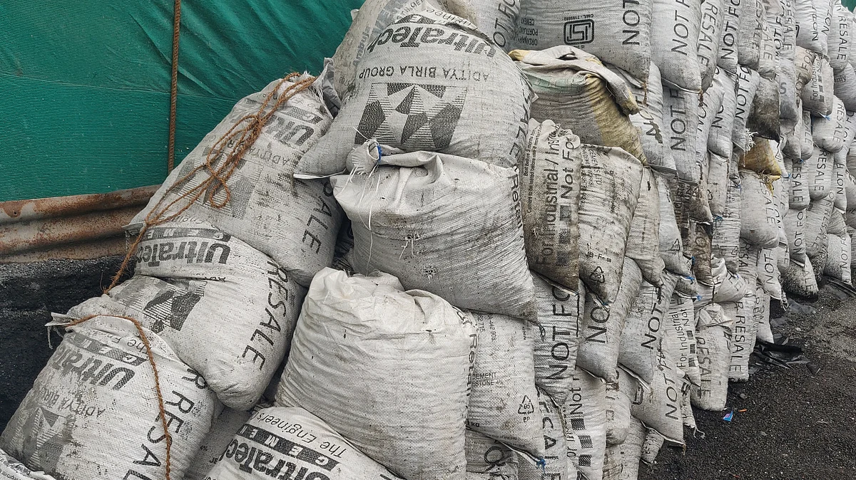 <div class="paragraphs"><p>UltraTech Cement bags at a construction site. (Photo: Usha Kunji/ BQ Prime)</p></div>
