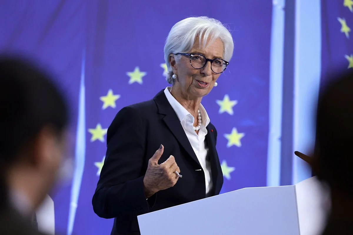 Christine Lagarde, president of the European Central Bank (ECB), during a news conference in Frankfurt, Germany, on Thursday, Oct. 27, 2022. The ECB doubled its key interest rate to the highest level in more than a decade, intensifying its broadside against record inflation in the face of a likely recession.
