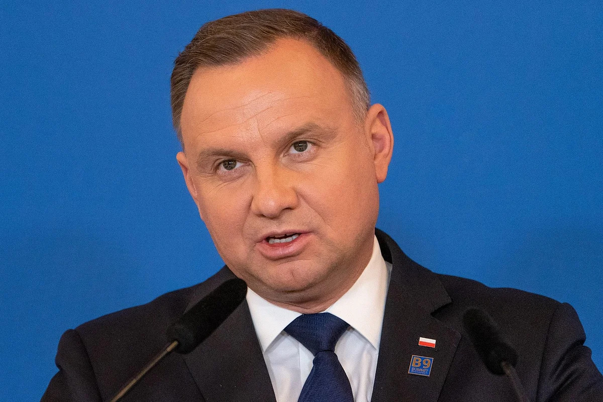 Andrzej Duda Photographer: Andrei Pungovschi/Bloomberg