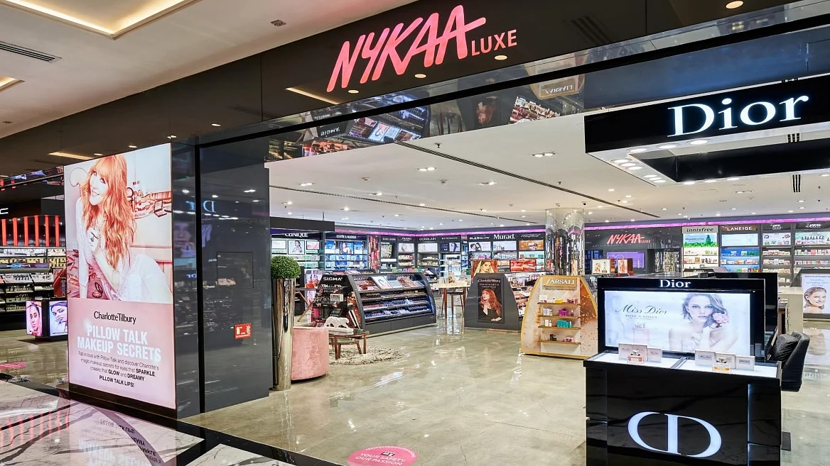 <div class="paragraphs"><p>A Nykaa Luxe store. (Source: Nykaa's investor's presentation)</p></div>
