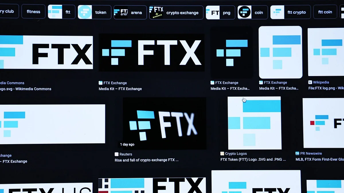 ATLANTA, GEORGIA - NOVEMBER 10: In this photo illustration, the FTX logo is seen on a computer on November 10, 2022 in Atlanta, Georgia. Binance, the world’s largest cryptocurrency firm, agreed to acquire FTX, another large cryptocurrency exchange, in a rushed sale in order to prevent a liquidity crisis, which is known as the "Lehman Moment" in the crypto industry. (Photo Illustration by Michael M. Santiago/Getty Images) Photographer: Michael M. Santiago/Getty Images
