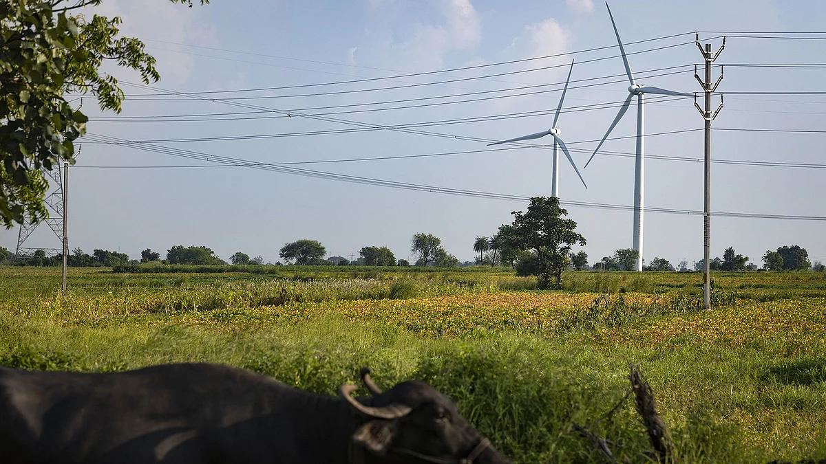 A wind farm near Tonk Khurd, India in September.