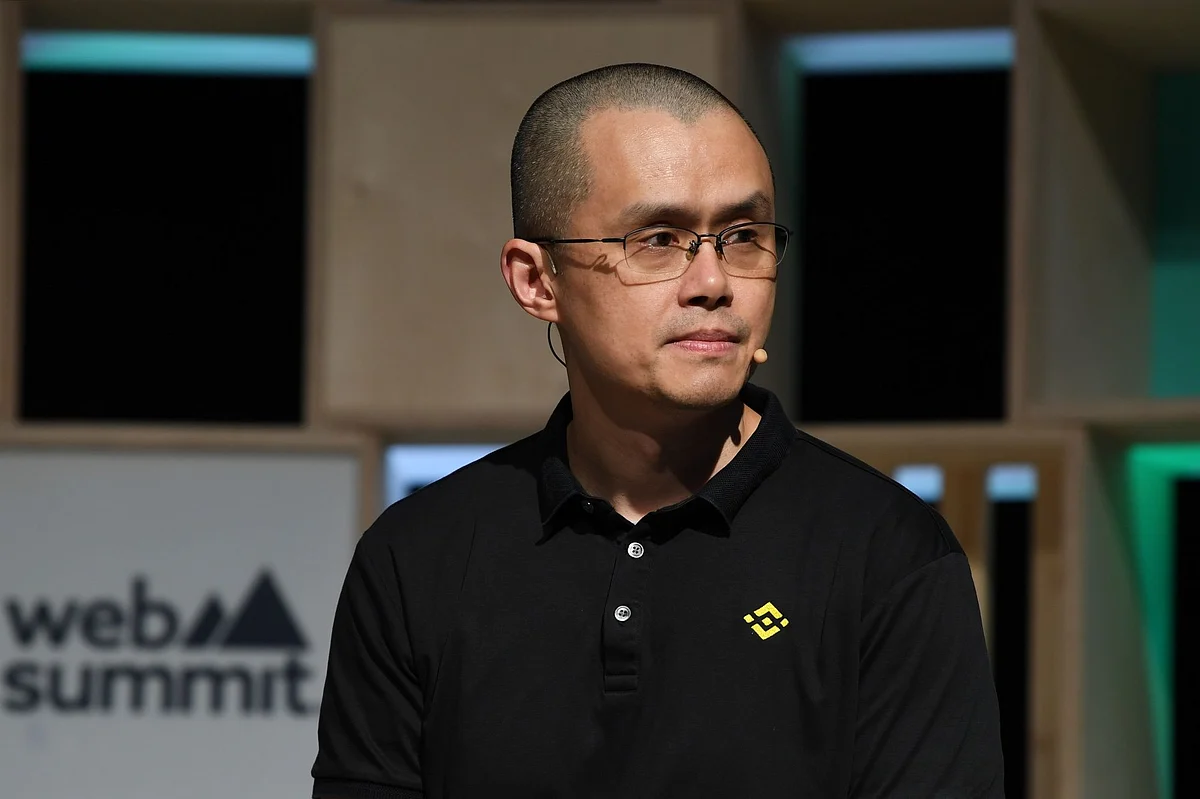 Changpeng Zhao, billionaire and chief executive officer of Binance Holdings Ltd., during a session at the Web Summit in Lisbon, Portugal, on Wednesday, Nov. 2, 2022. The Web Summit runs from 1-4 November.