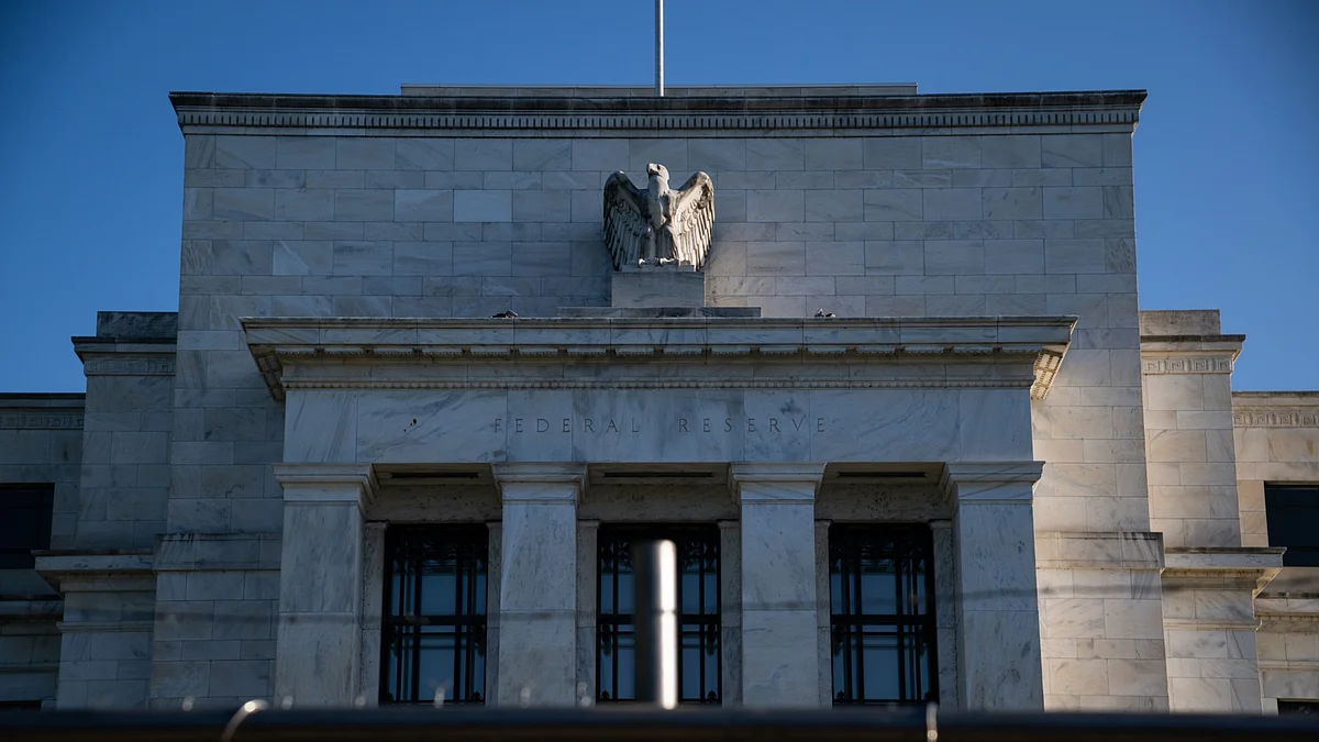 The Marriner S. Eccles Federal Reserve building in Washington, D.C., US, on Tuesday, Aug. 23, 2022. The Federal Reserve chair's speech this week at the Jackson Hole symposium is expected to offer clues on the Fed's tightening path, with hedge funds making record bets that the US central bank will stick to its hawkish script.