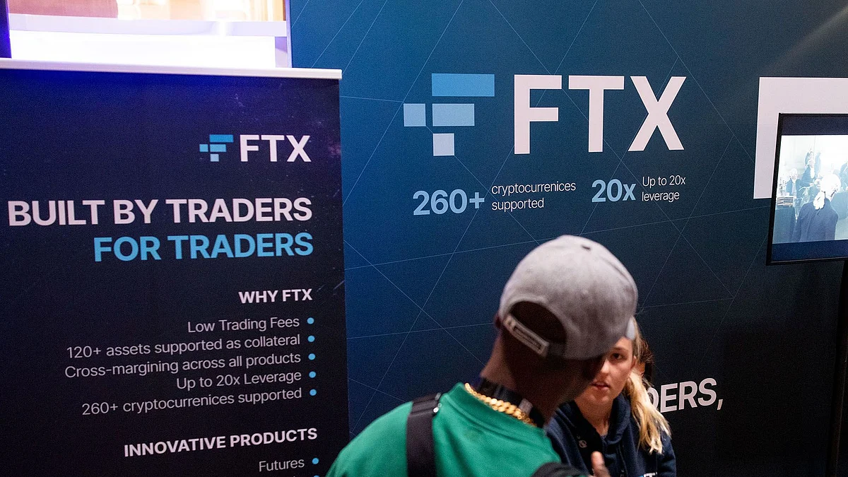<div class="paragraphs"><p>The FTX booth at the Blockchain Week Summit in Paris, France. (Photographer: Benjamin Girette/Bloomberg)</p></div>