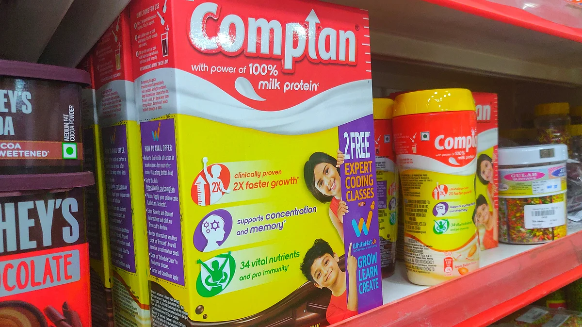 <div class="paragraphs"><p>Complan health drink manufactured by Zydus Wellness Ltd. sits on shelf in a store. (Photo: Usha Kunji/ BQ Prime)</p></div>