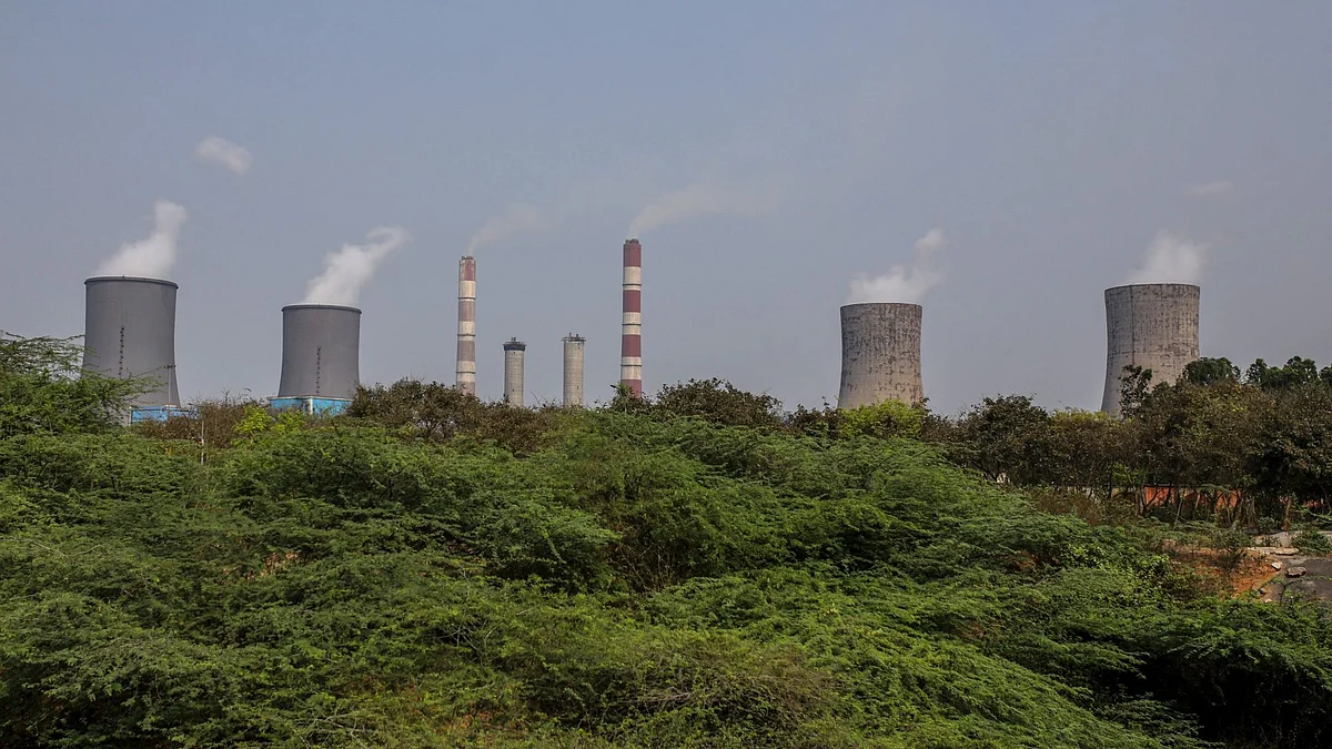 The coal-fired power plant in Andhra Pradesh, India.