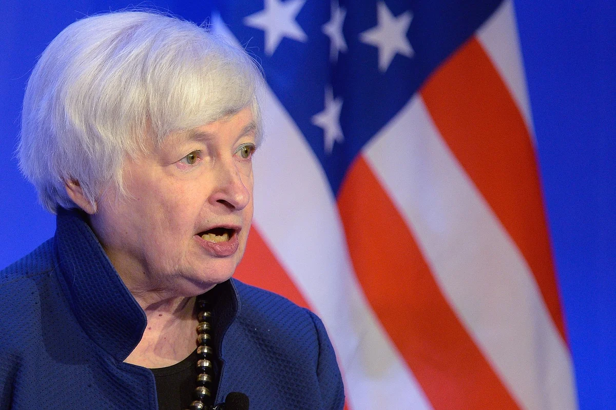 Janet Yellen, US Treasury secretary, speaks during her visit to Microsoft India Development Center, in Noida, India, on Friday, Nov. 11, 2022. Yellen is visiting India and expected to discuss trade, investment, climate financing and India's upcoming G20 presidency with Indian counterpart Nirmala Sitharaman.