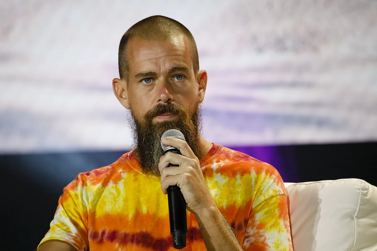 Jack Dorsey, co-founder and chief executive officer of Twitter Inc. and Square Inc., speaks during the Bitcoin 2021 conference in Miami, Florida, U.S., on Friday, June 4, 2021. The biggest Bitcoin event in the world brings a sold-out crowd of 12,000 attendees and thousands more to Miami for a two-day conference.