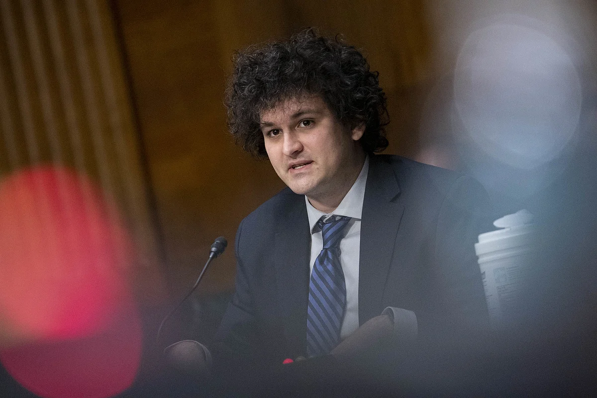Sam Bankman-Fried, founder and chief executive officer of FTX Cryptocurrency Derivatives Exchange, speaks during a Senate Agriculture, Nutrition and Forestry Committee hearing in Washington, D.C., U.S., on Wednesday, Feb. 9, 2022. The top Democrats and Republicans on the committee last month sent a letter to the CFTC calling for the regulator to take a more active role in overseeing cryptocurrencies.
