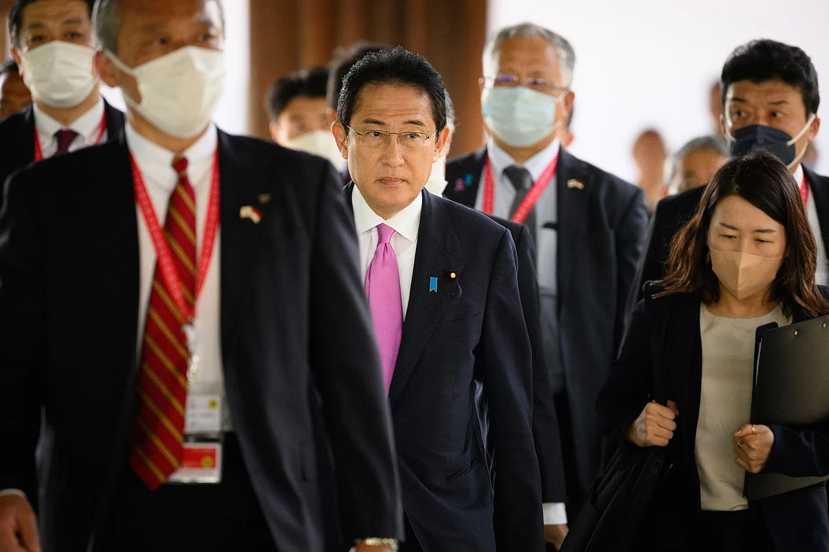 Fumio Kishida at the G-20 summit in Bali.