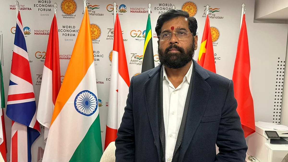 <div class="paragraphs"><p>Maharashtra Chief Minister Eknath Shinde at World Economic Forum In Davos. (Photo By Vijay Sartape/ BQ Prime)</p></div>