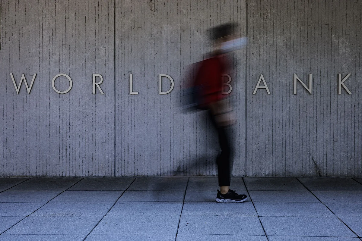 The World Bank Group headquarters in Washington, DC, US, on Tuesday, Sept. 27, 2022. World Bank President Malpass said he hasn't considered resigning and isn't under pressure from member countries to do so, after critics slammed him for dodging questions on whether he accepted the scientific consensus that the burning of fossil fuels is driving global warming.