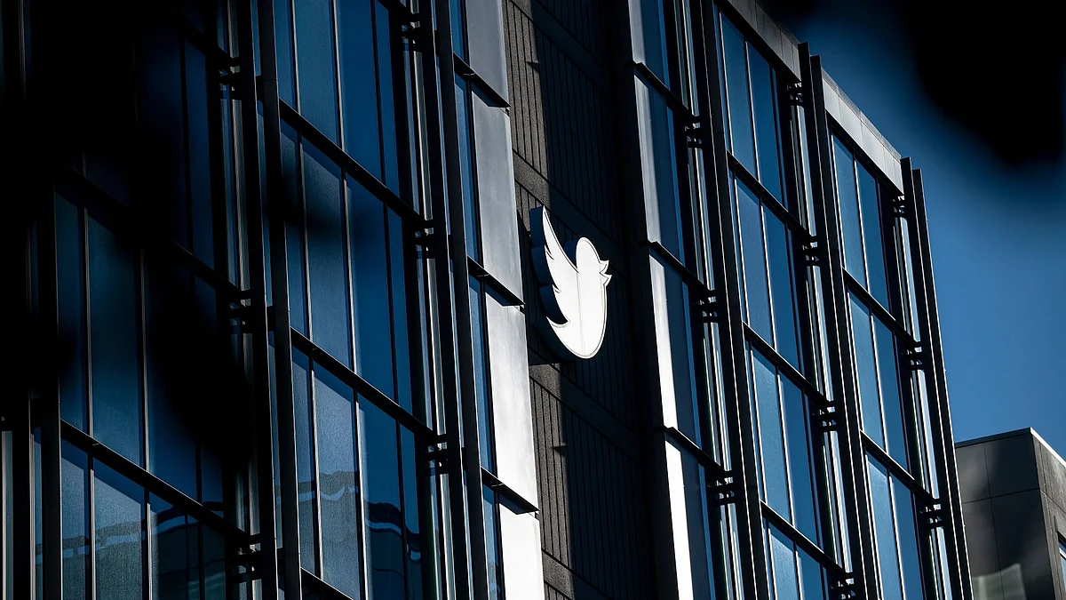 Twitter headquarters in San Francisco, California, US, on Tuesday, Nov, 29, 2022. Twitter Inc. said it ended a policy designed to suppress false or misleading information about Covid-19, part of Musk's polarizing mission to remake the social network as a place for unmoderated speech.