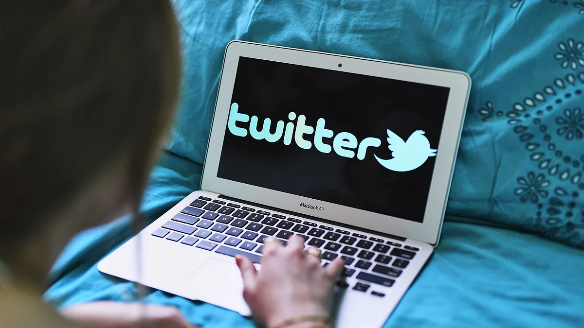 The Twitter Inc. logo is displayed on an Apple Inc. laptop computer in this arranged photograph taken in New Hyde Park, New York, U.S., on Sunday, April 21, 2019. Twitter Inc. is scheduled to release earnings figures on April 23. Photographer: Gabby Jones/Bloomberg