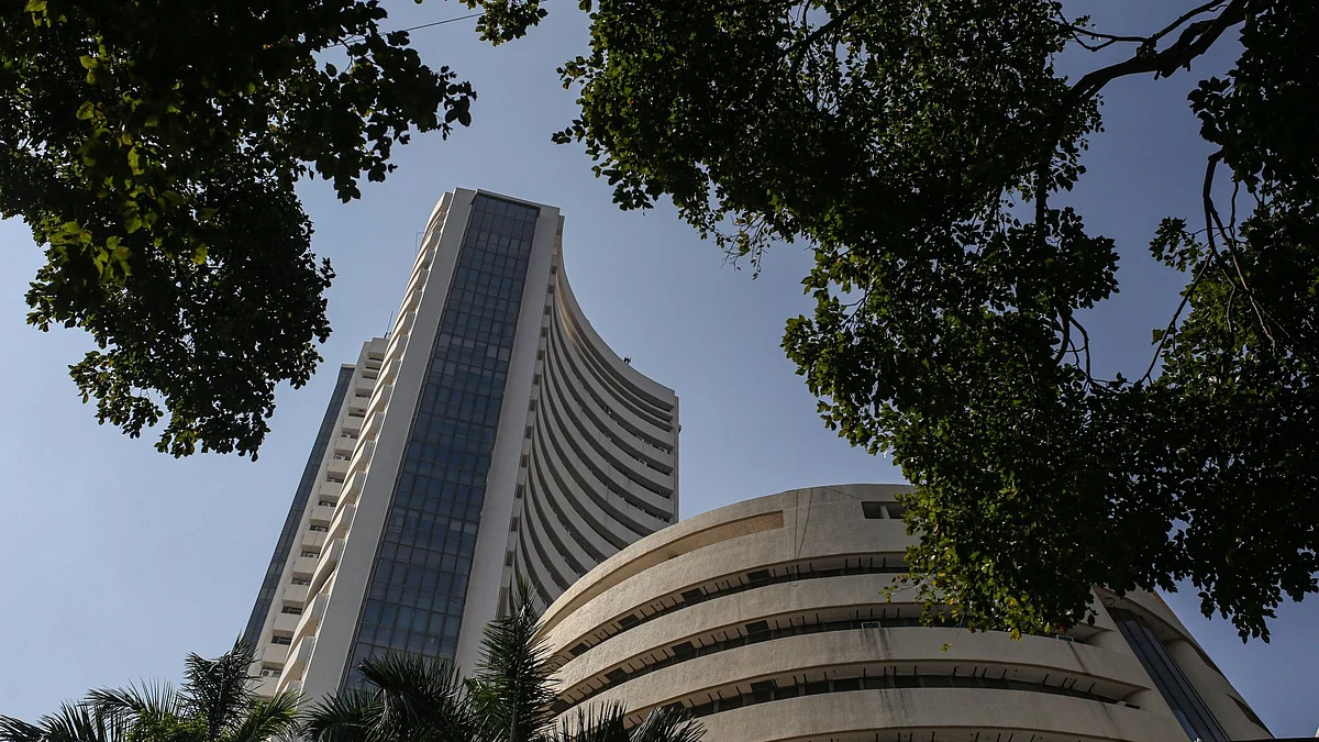 The Bombay Stock Exchange (BSE) building in Mumbai, India, on Thursday, Jan. 20, 2022. Life Insurance Corp. of India, the country's largest insurer, plans to file the draft IPO prospectus in the final week of January, which will provide the embedded value as well as the number of shares for sale, according to people with knowledge of the matter.