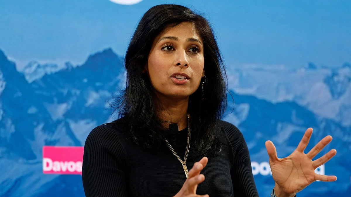 Gita Gopinath in Davos on Jan. 17.