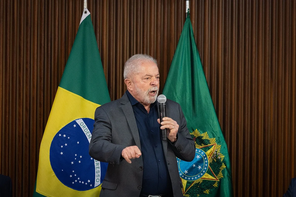Luiz Inacio Lula da Silva, Brazil’s president, speaks during a meeting with governors in Brasilia, Brazil, on Monday, Jan. 9, 2023.