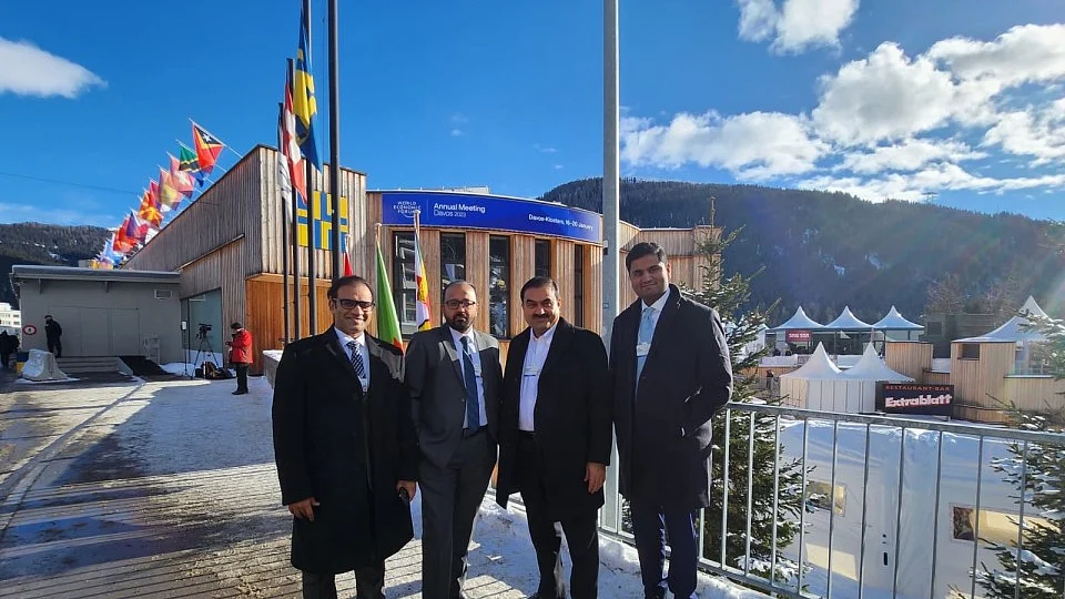 <div class="paragraphs"><p>Gautam Adani (third from left) at the WEF 2023. (Source: Gautam Adani/LinkedIn)</p></div>