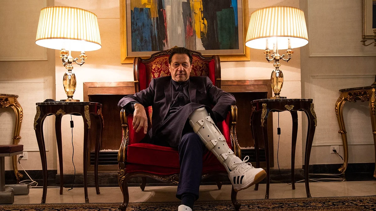 Imran Khan in Lahore, on Jan. 24. Photographer: Betsy Joles/Bloomberg