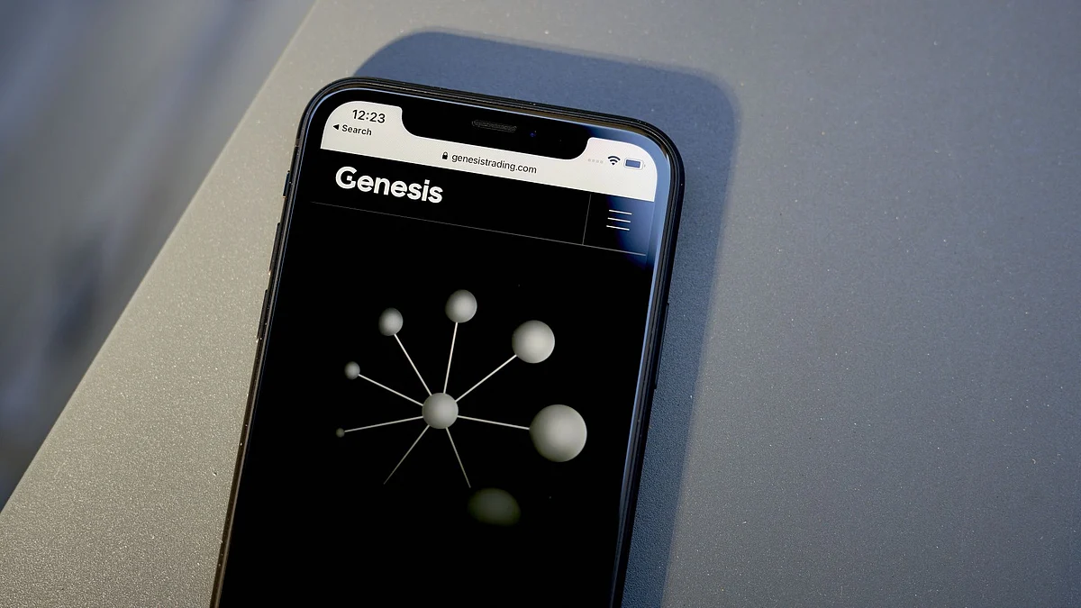 The Genesis website on a smartphone. Photographer: Gabby Jones/Bloomberg