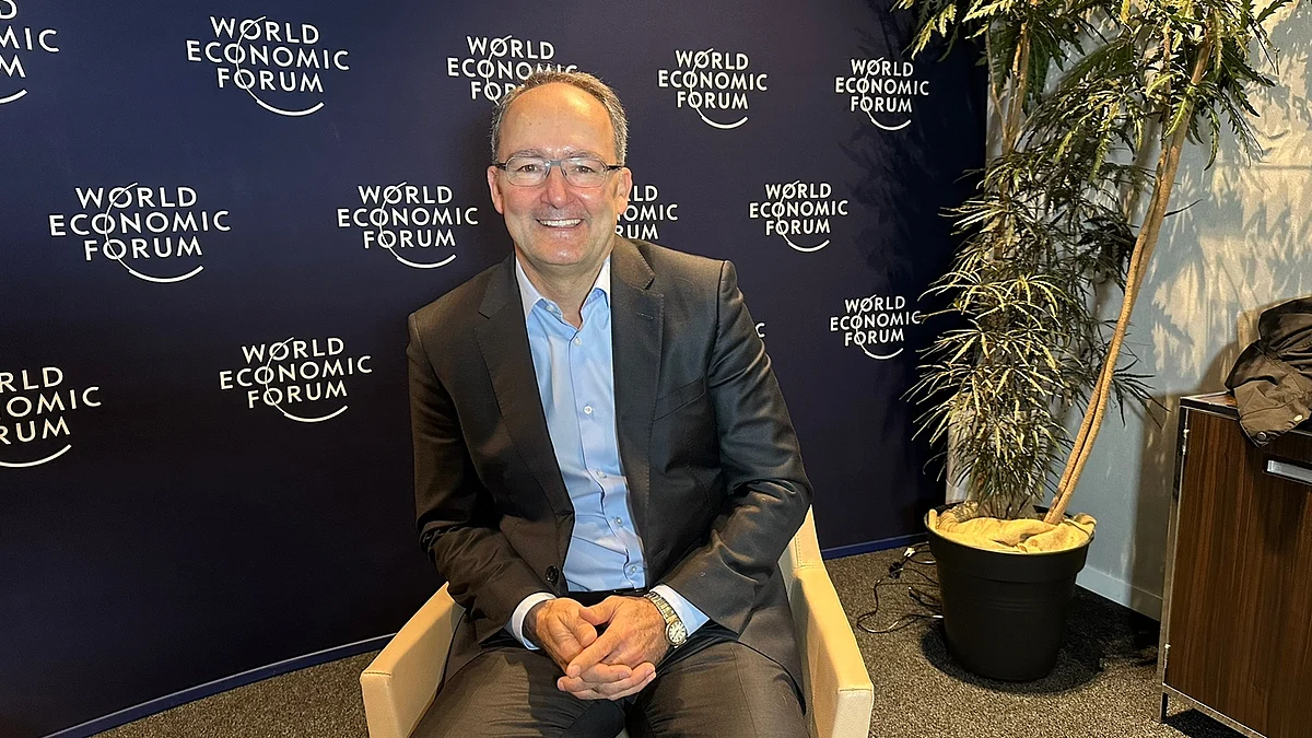 <div class="paragraphs"><p>Juvencio Maeztu, deputy chief executive officer and chief financial officer at World Economic Forum in Davos. (Photo: Vijay Sartape/BQ Prime)</p></div>