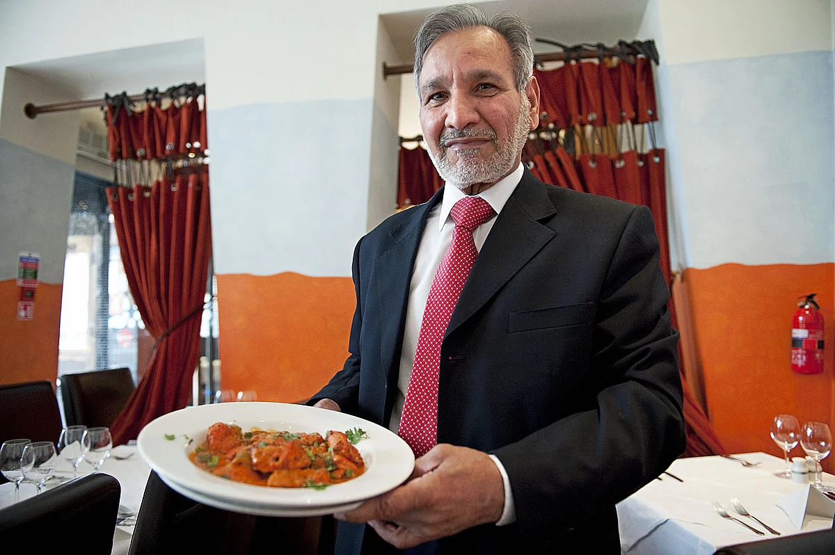 <div class="paragraphs"><p>Chef Ali Ahmed Aslam, the man widely credited with creating the Chicken Tikka Masala dish. (Photographer: Andy Buchanan/AFP/Getty Images)</p></div>