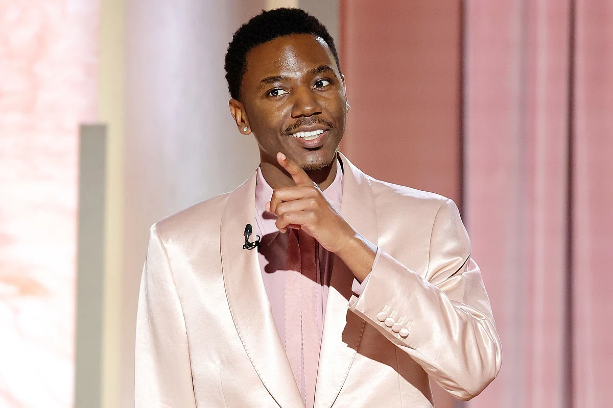 Jerrod Carmichael onstage at the Annual Golden Globe Awards in Beverly Hills on Jan. 10. Photographer: Rich Polk/NBC/Getty Images
