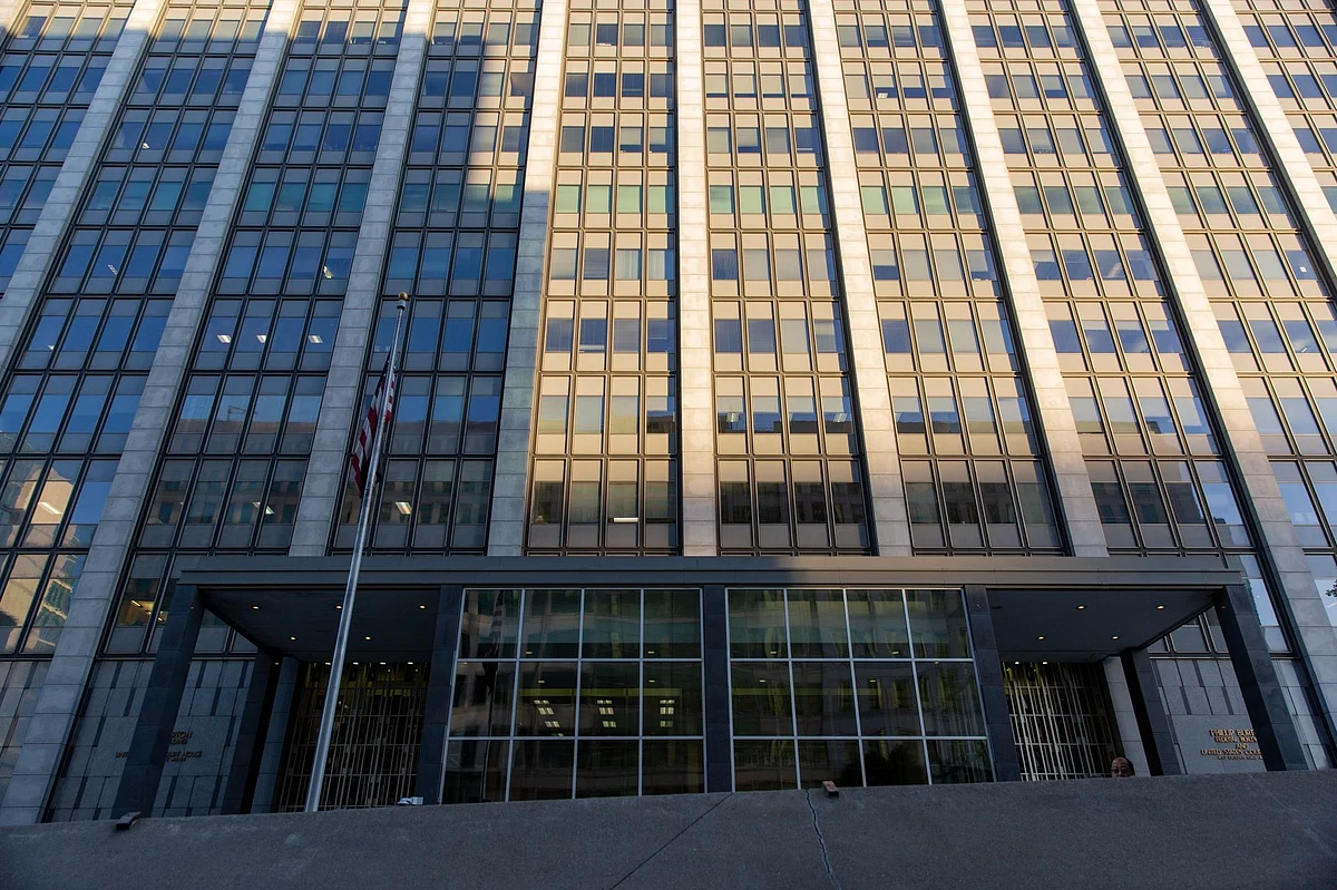 The Phillip Burton Federal Building and US Courthouse in San Francisco, California, US, on Friday, Jan. 20, 2023. Investors suing Tesla and Musk, its chief executive officer, argue that his August 2018 tweets about taking Tesla private with funding secured were indisputably false and cost them billions of dollars by spurring wild swings in Tesla's stock price. Photographer: Shelby Knowles/Bloomberg