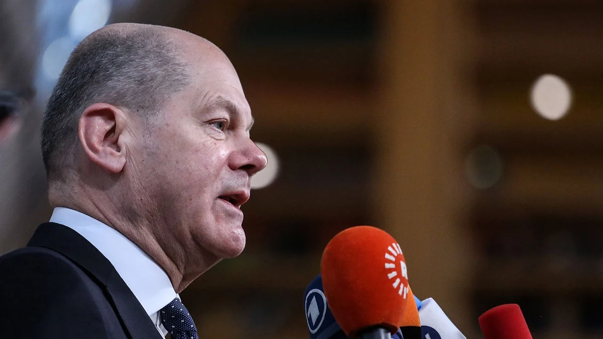 Olaf Scholz Photographer: Valeria Mongelli/Bloomberg
