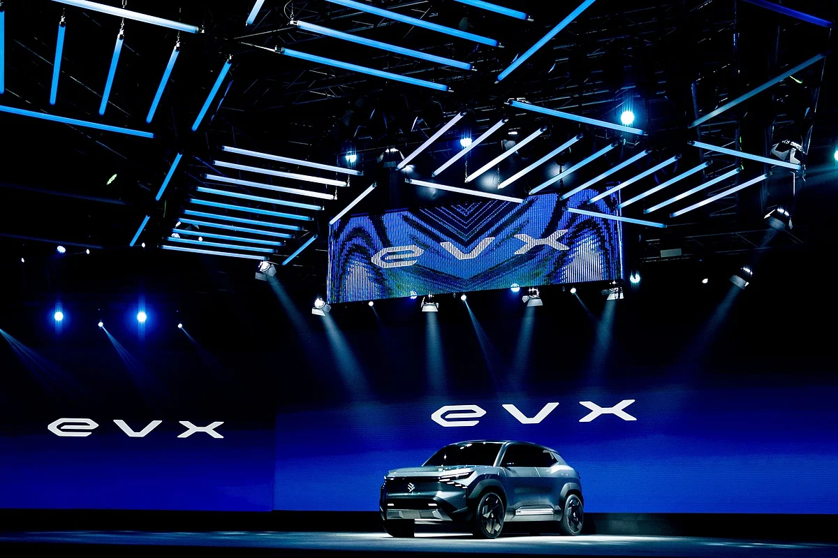 The eVX unveiled at the India Auto Expo in Noida.