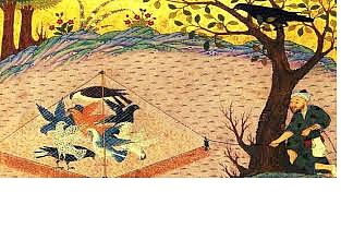 A page from Vishnu Sharma's Panchatantra