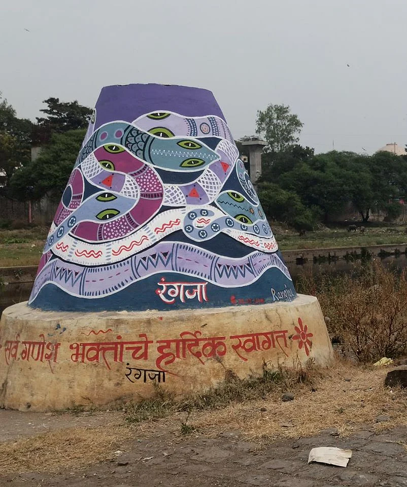 Rangjaa - an art group founded to uplift unkempt public places in Pune city