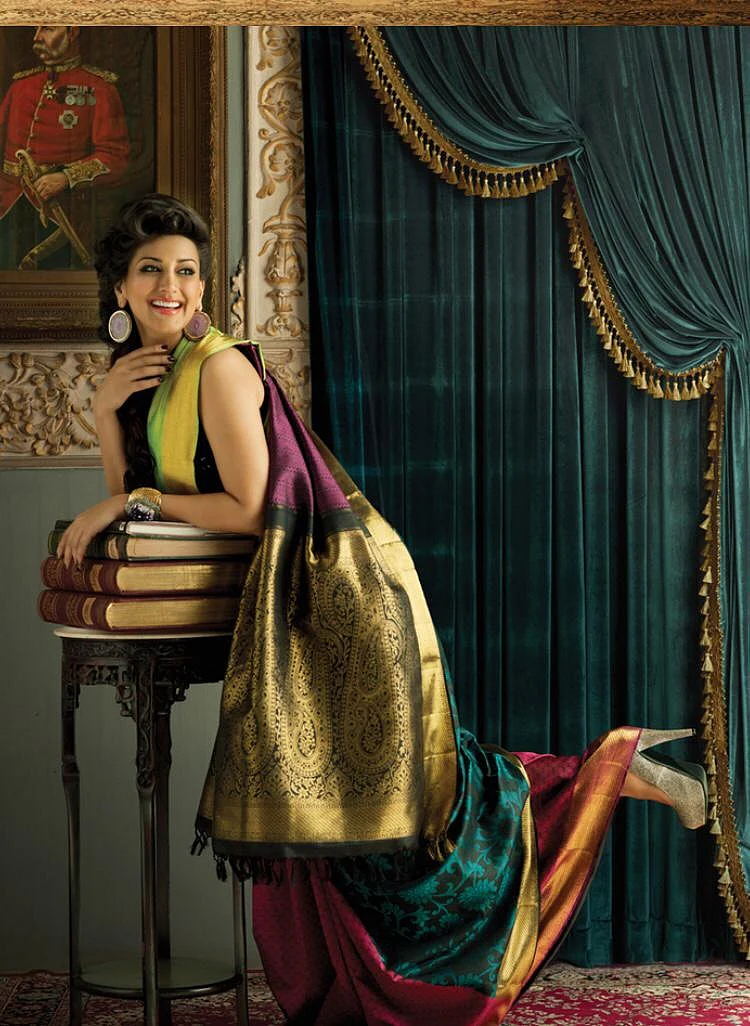 Sonali Bendre with Kavita as PD for Seemati Saree Shop