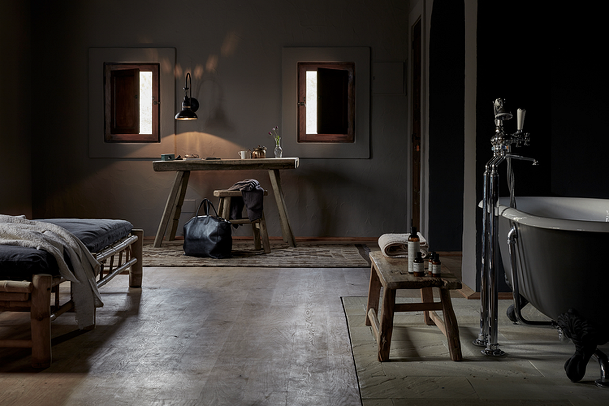 Hotel La Granja, Ibiza, Spain has bamboo furniture by Satz Furniture Company