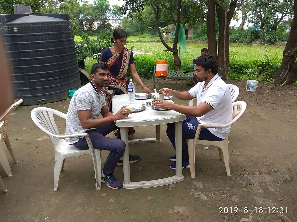 Guests enjoying a meal at Cafe Climate